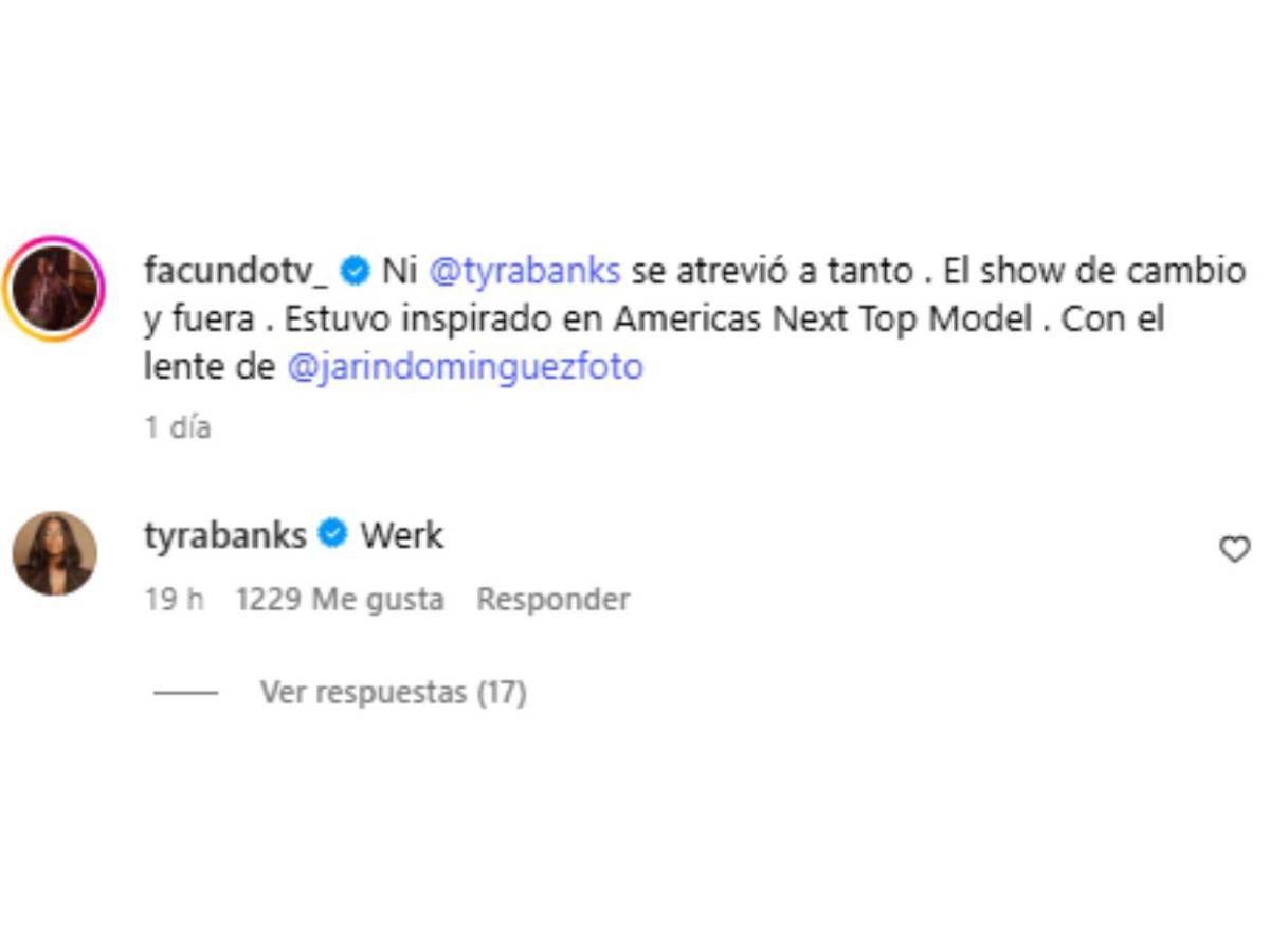 ¿Qué dijo Tyra Banks sobre el video de Facundo Caballero que todos comentan?