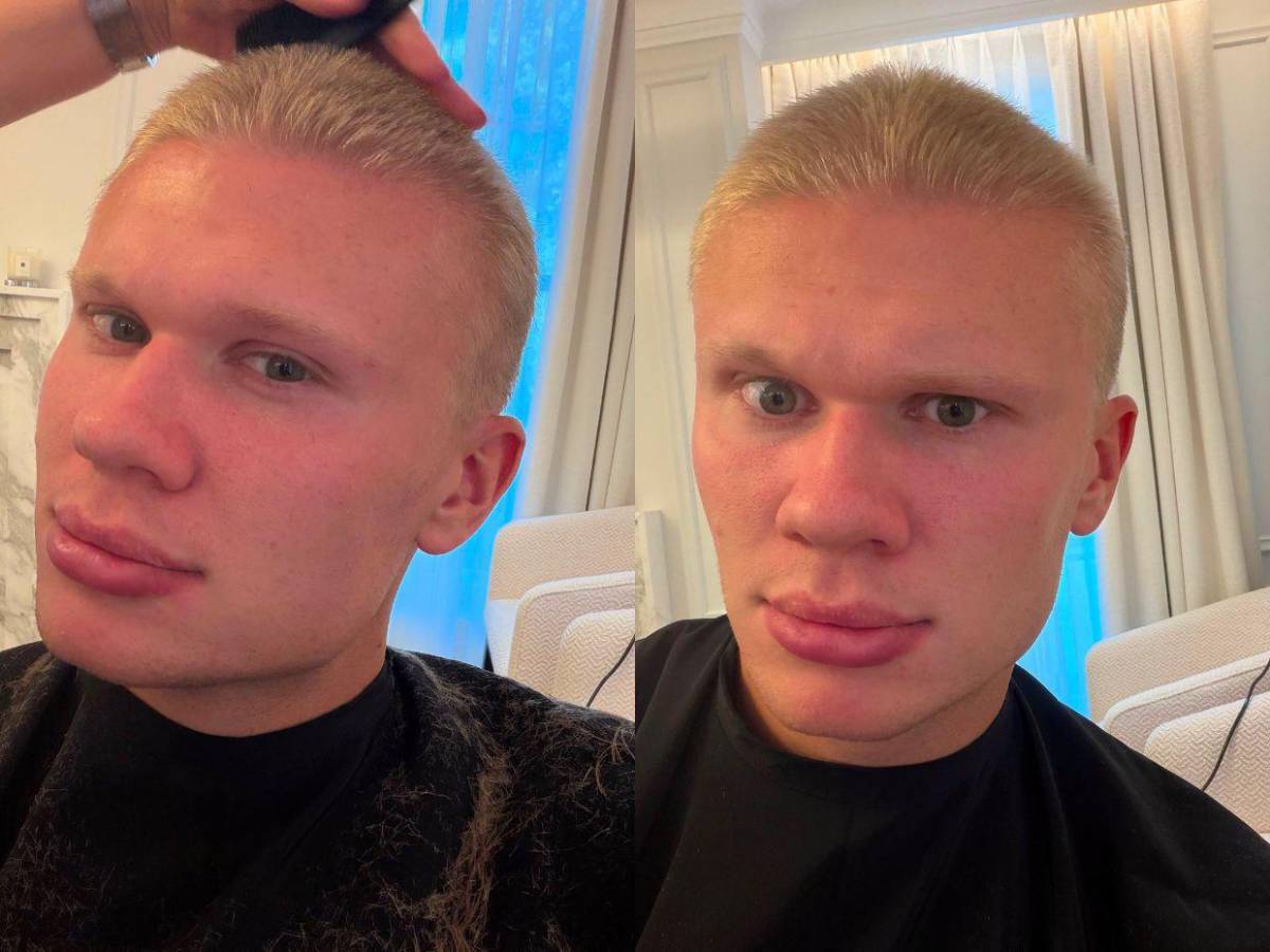 ¡No es IA! Erling Haaland dice adiós a su icónica cabellera rubia: así luce ahora