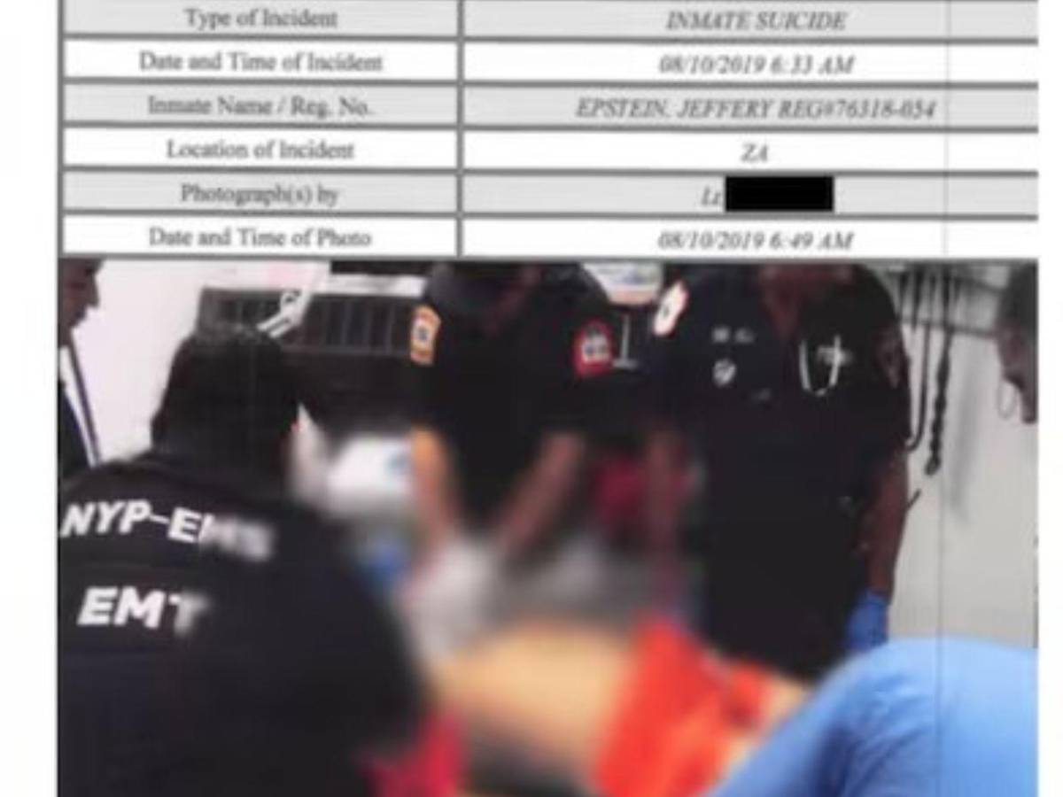 Fotos inéditas y documentos del FBI revelan nuevos detalles sobre muerte de Jeffrey Epstein