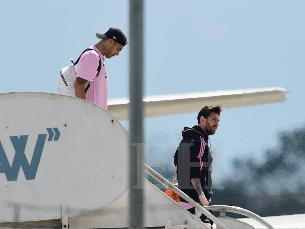 Messi llega a Honduras; así fue la llegada del Inter Miami para partido ante el Olimpia