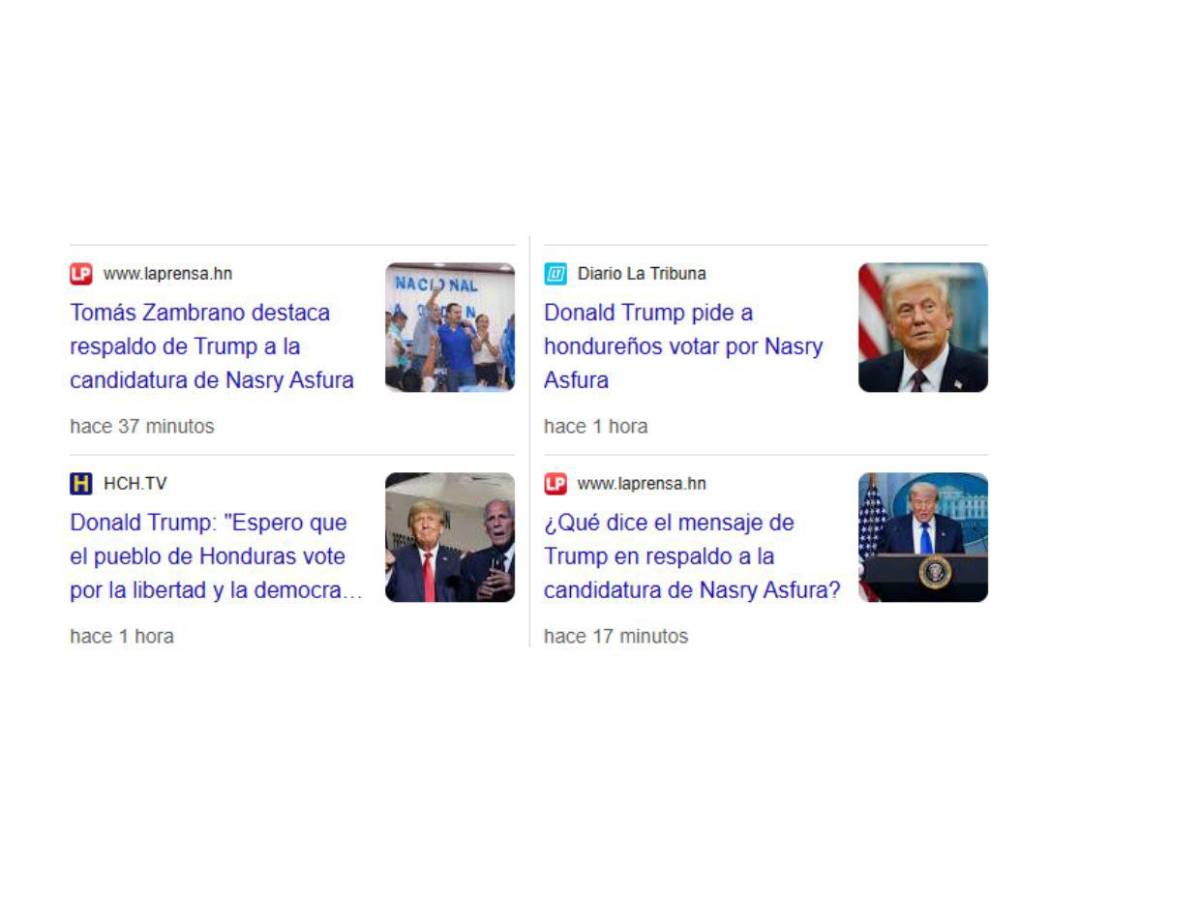 Así informa el mundo tras mensaje de Trump en el que pide que voten por Nasry Asfura