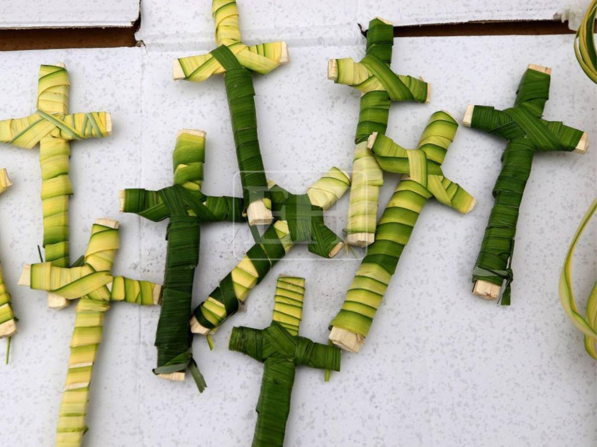 Tegucigalpa se viste de fe: inicia venta de ramos y cruces de palma en la capital