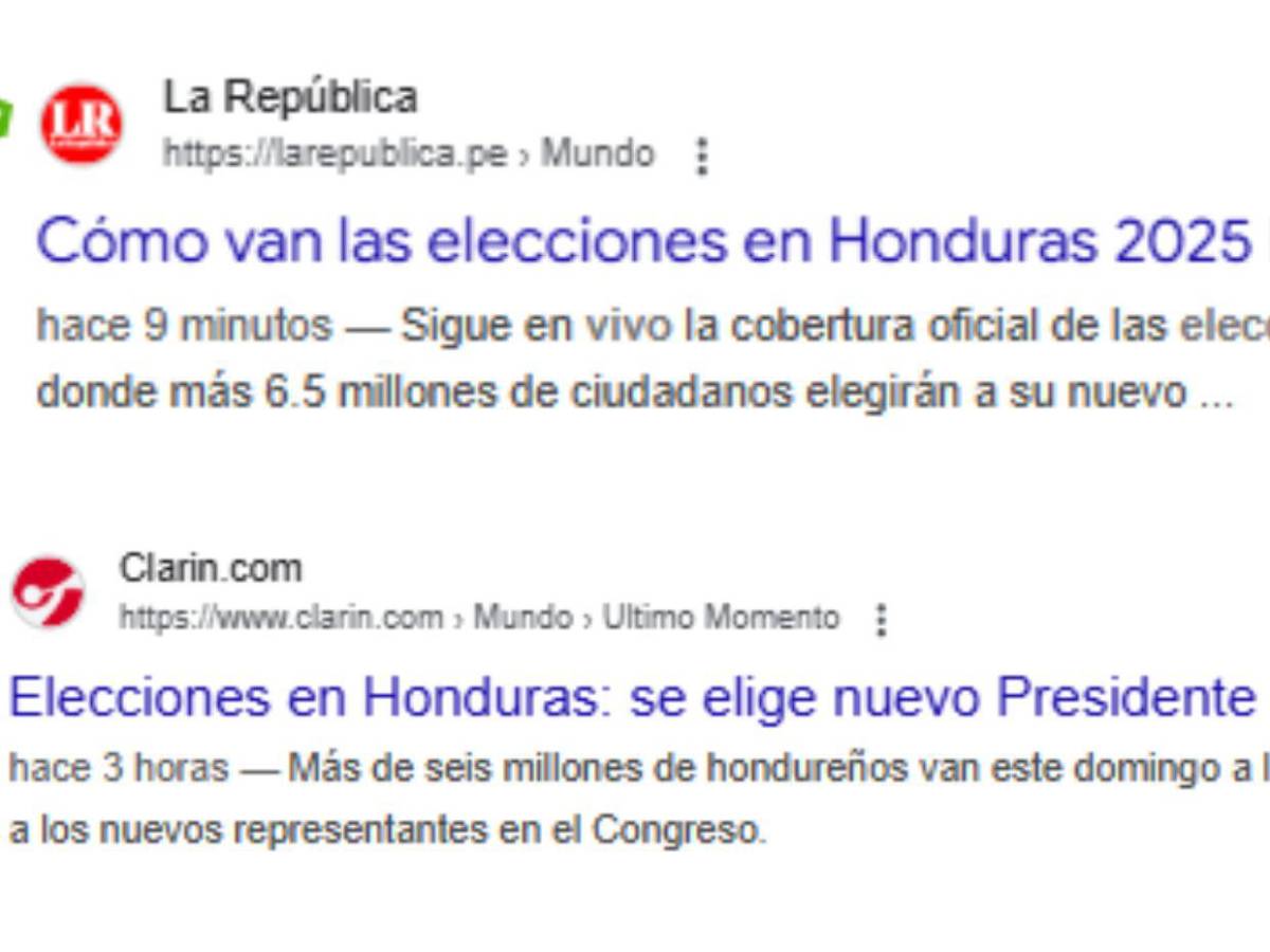Lo que más destaca la prensa internacional sobre las elecciones Honduras 2025