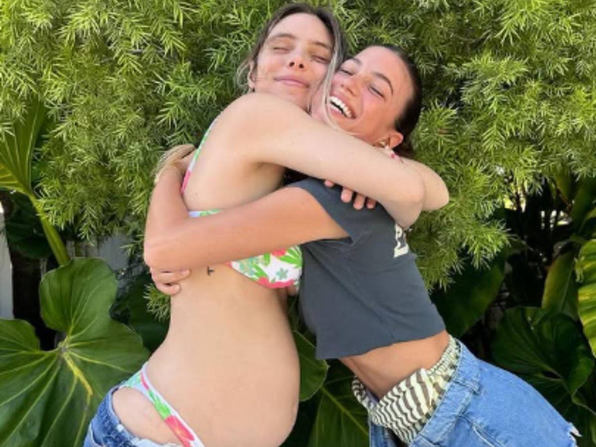 Así luce Lele Pons en su avanzado embarazo junto a  Guaynaa