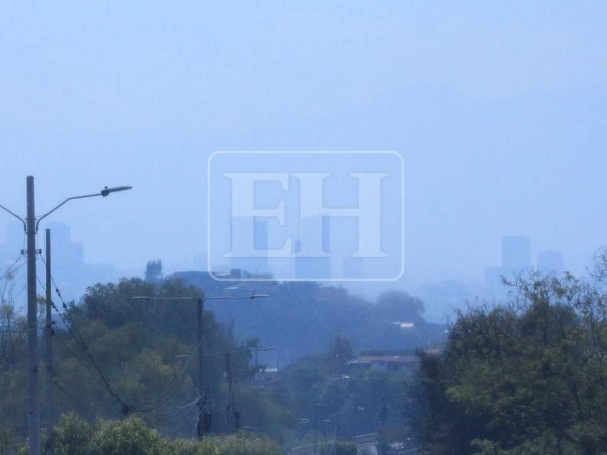 Capa de humo y calor elevan índice de mala calidad del aire en Tegucigalpa