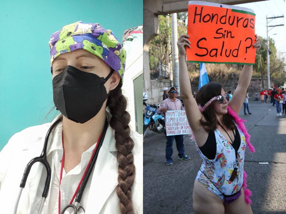 ¿Quién es Floridalia Aguilar, la doctora que protesta en traje de baño en contra la corrupción?