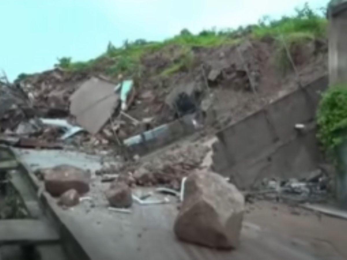 El Reparto se sigue derrumbando: imágenes aéreas de los daños en la zona de riesgo