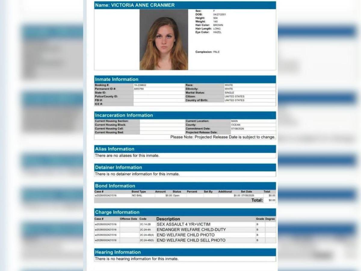 Victoria Cranmer, joven acusada de abusar de un menor y subir el video a Snapchat