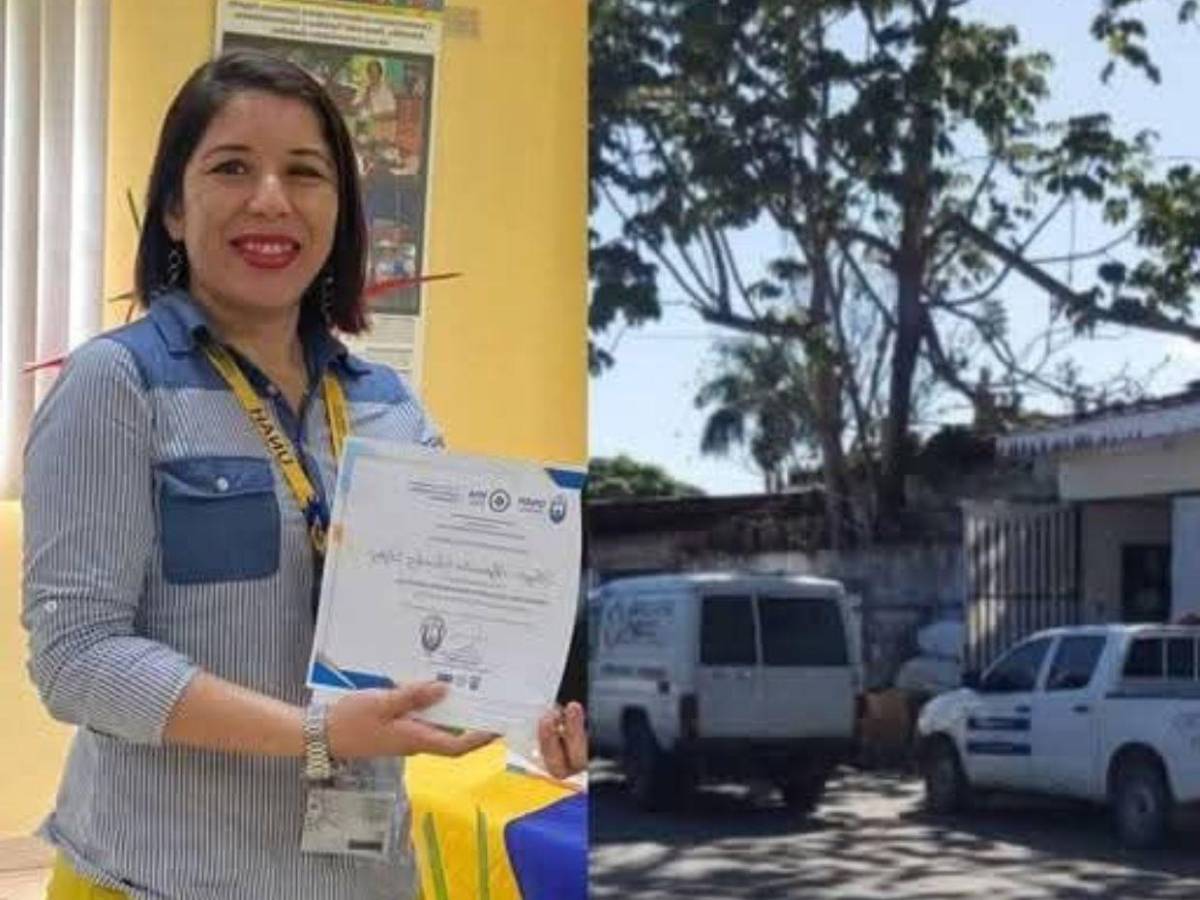 Rinden homenaje a Angie Sánchez, docente que fue hallada muerta en La Ceiba