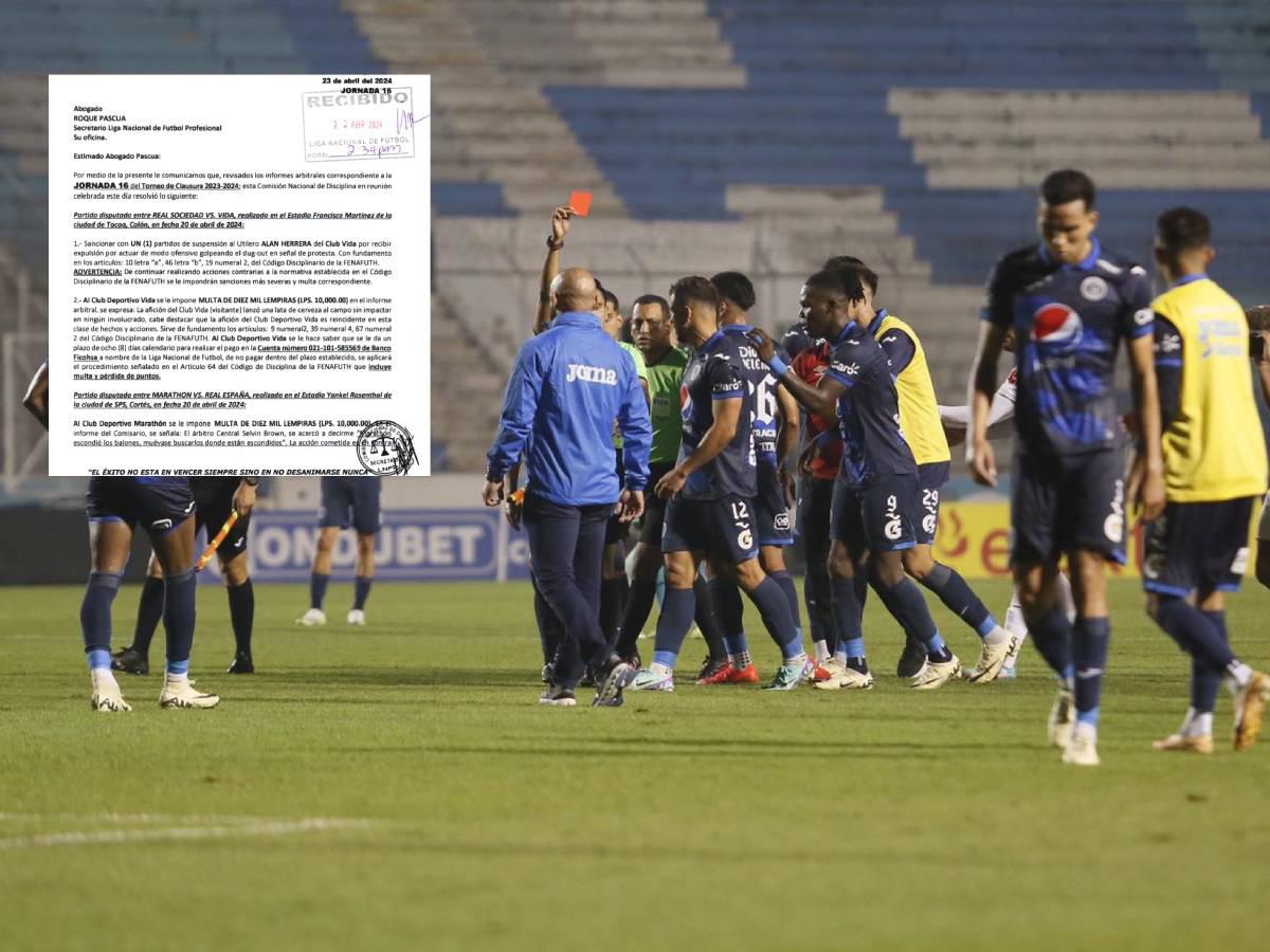 Comisión de Disciplina confirma dura sanción a jugador de Motagua tras el clásico