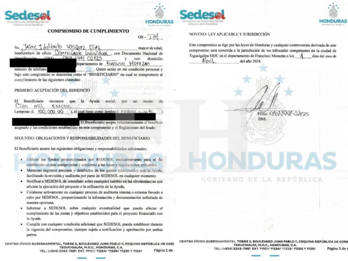 Jefe de RRHH del Infop pidió L100 mil a Sedesol para poner una cafetería sin registro