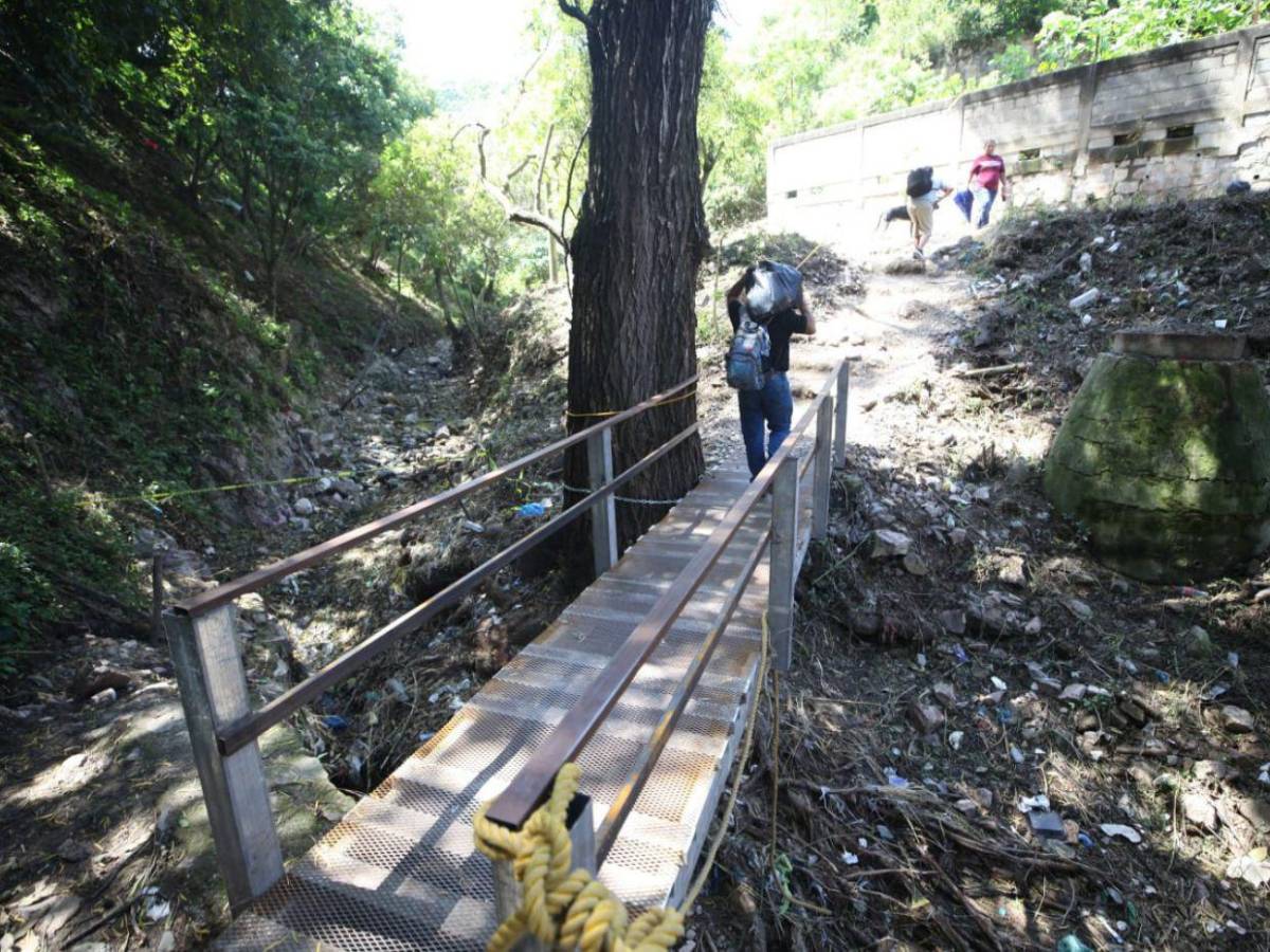 Avanzan los trabajos de rehabilitación en la Reynel Fúnez tras enorme socavón