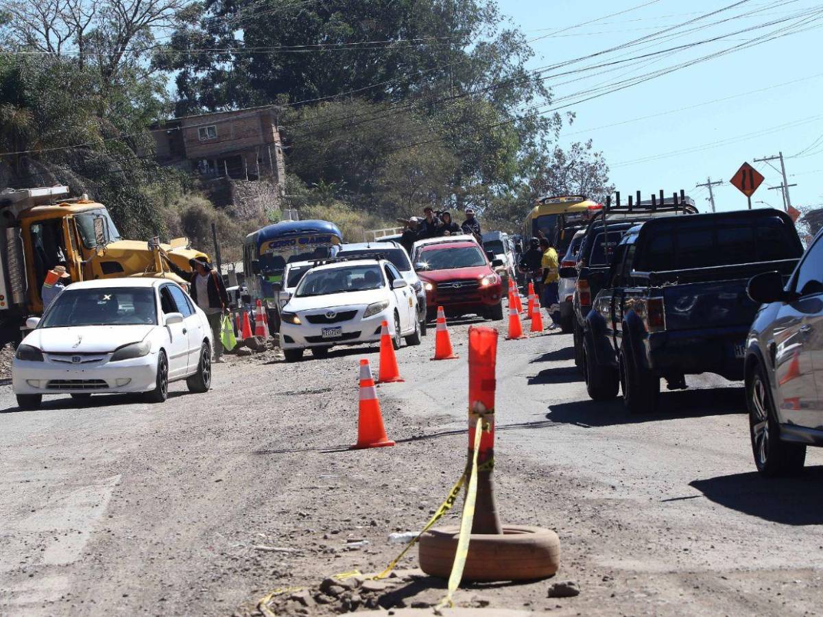 En fotos: así avanza ampliación de la carretera salida a Olancho en la capital