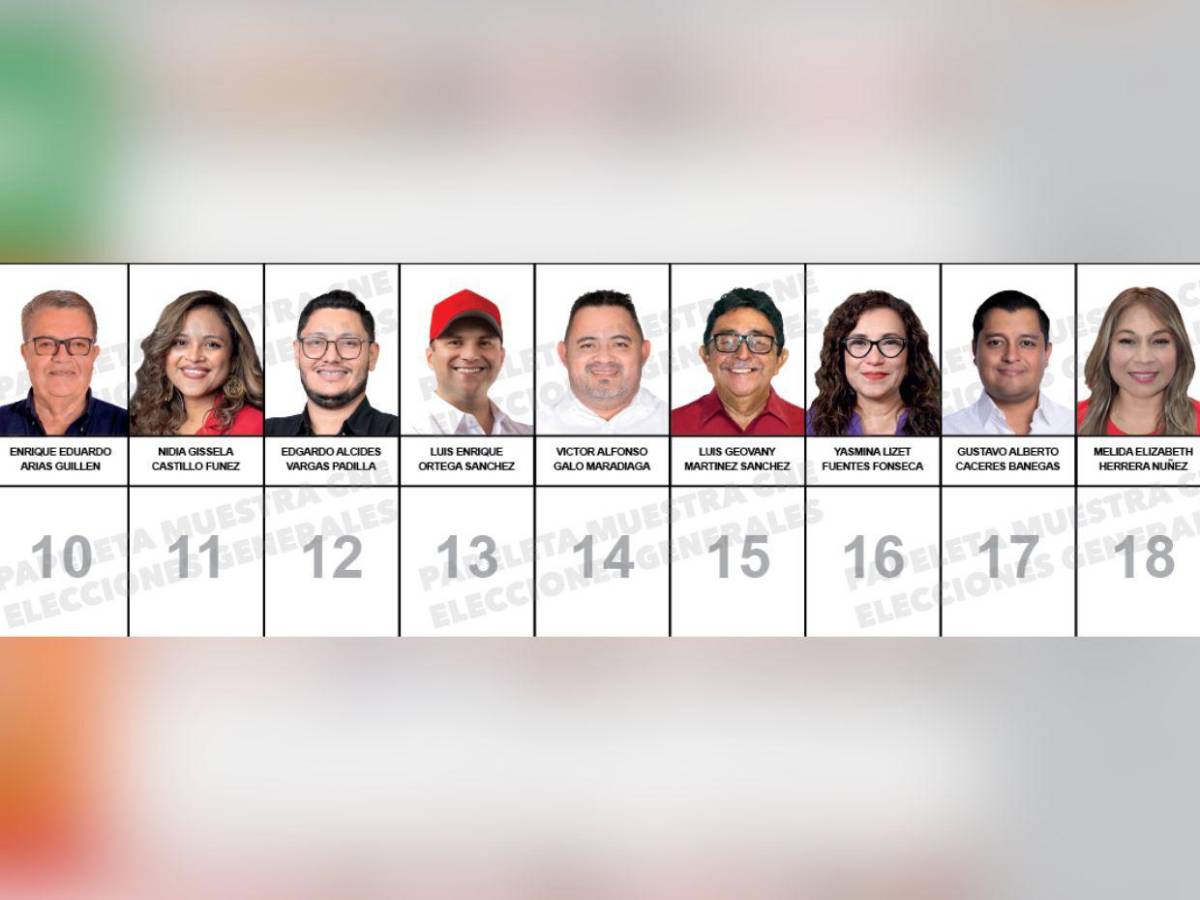 Con el esposo de Rixi y otros rostros: así va la papeleta de candidatos a diputados por Choluteca