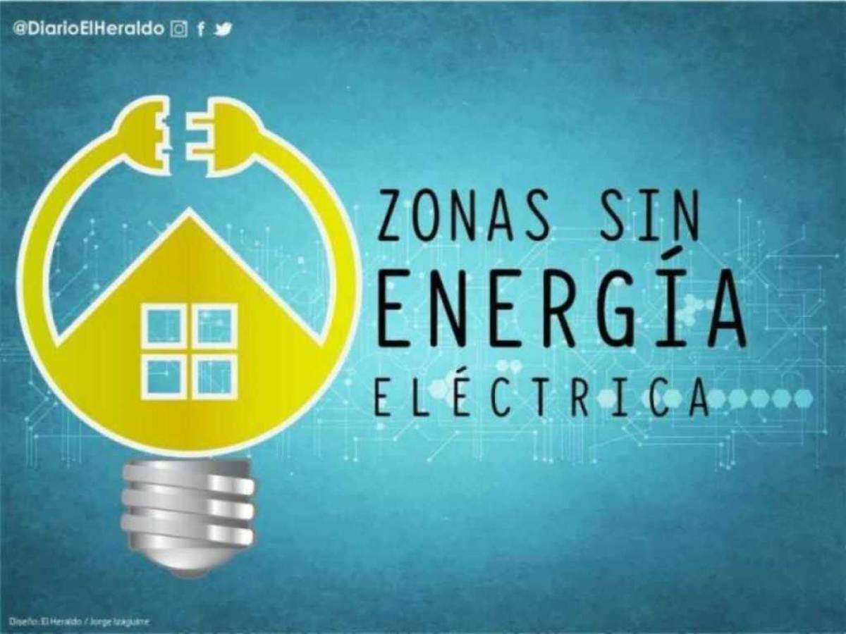 Zonas de Honduras que no tendrán energía eléctrica este miércoles 4 de mayo