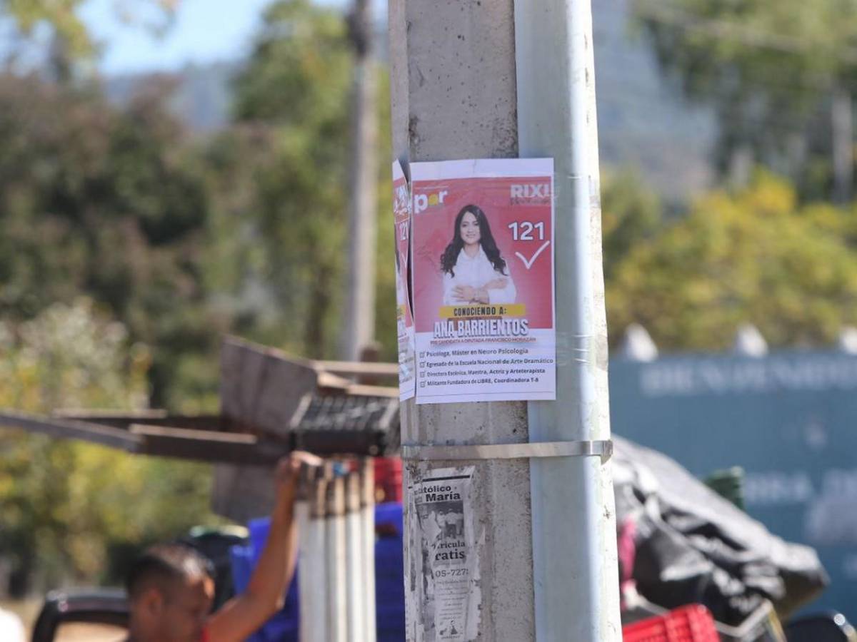 Postes del tendido eléctrico y puentes se convierten en vallas propagandistas