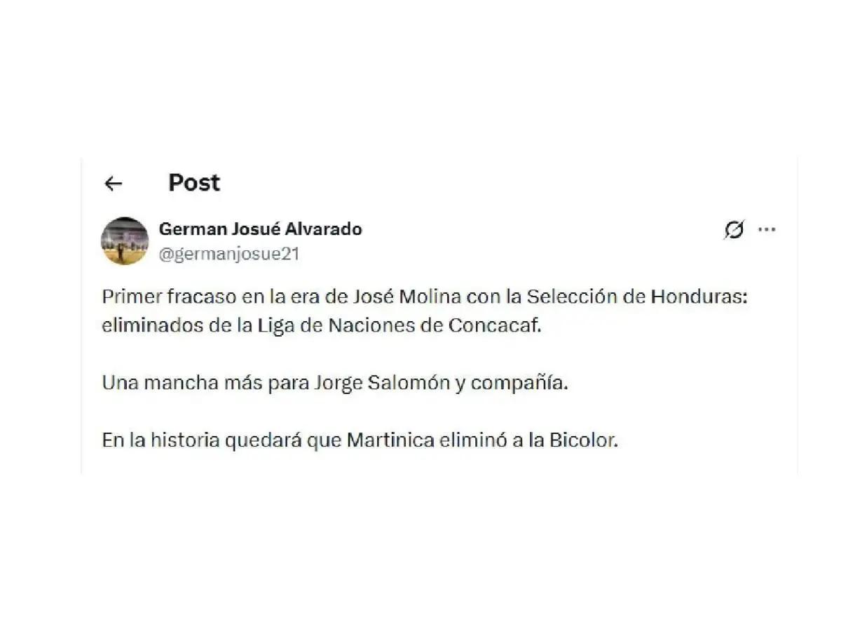 Fracaso: Carlos Pavón no perdona a jugadores de selección de Honduras