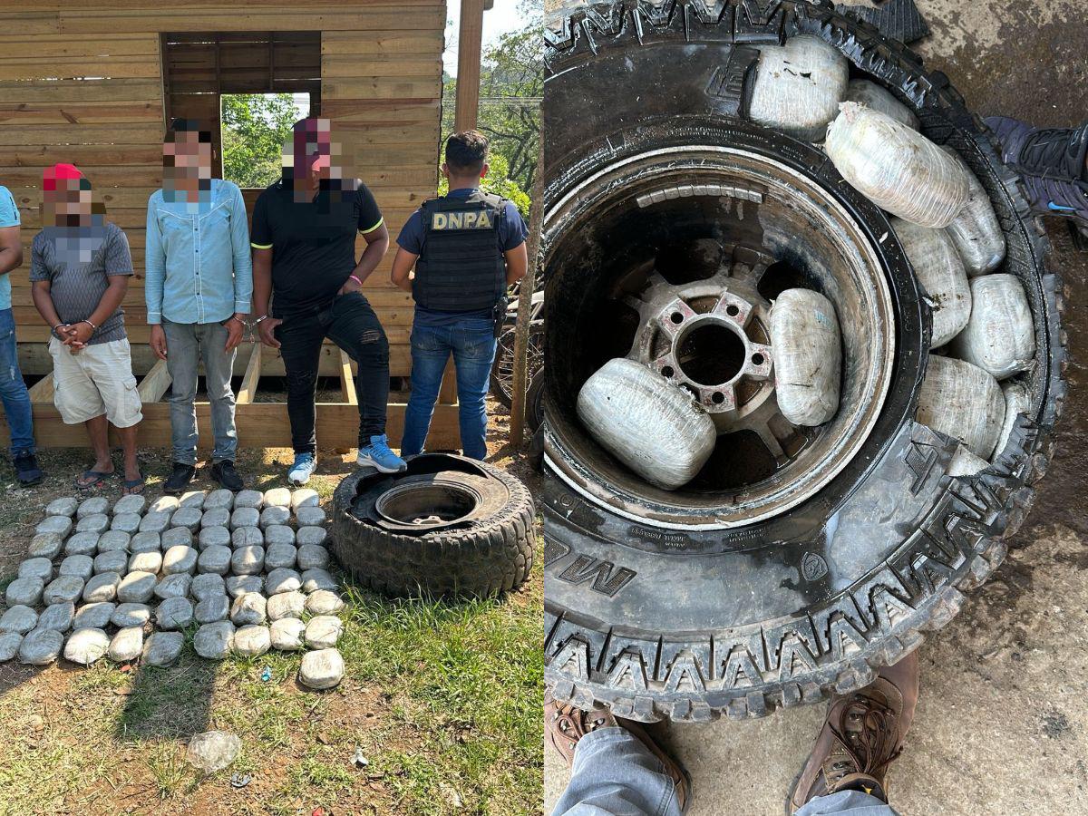 Llevaban marihuana oculta en las llantas: así transportaban droga por la carretera CA-5