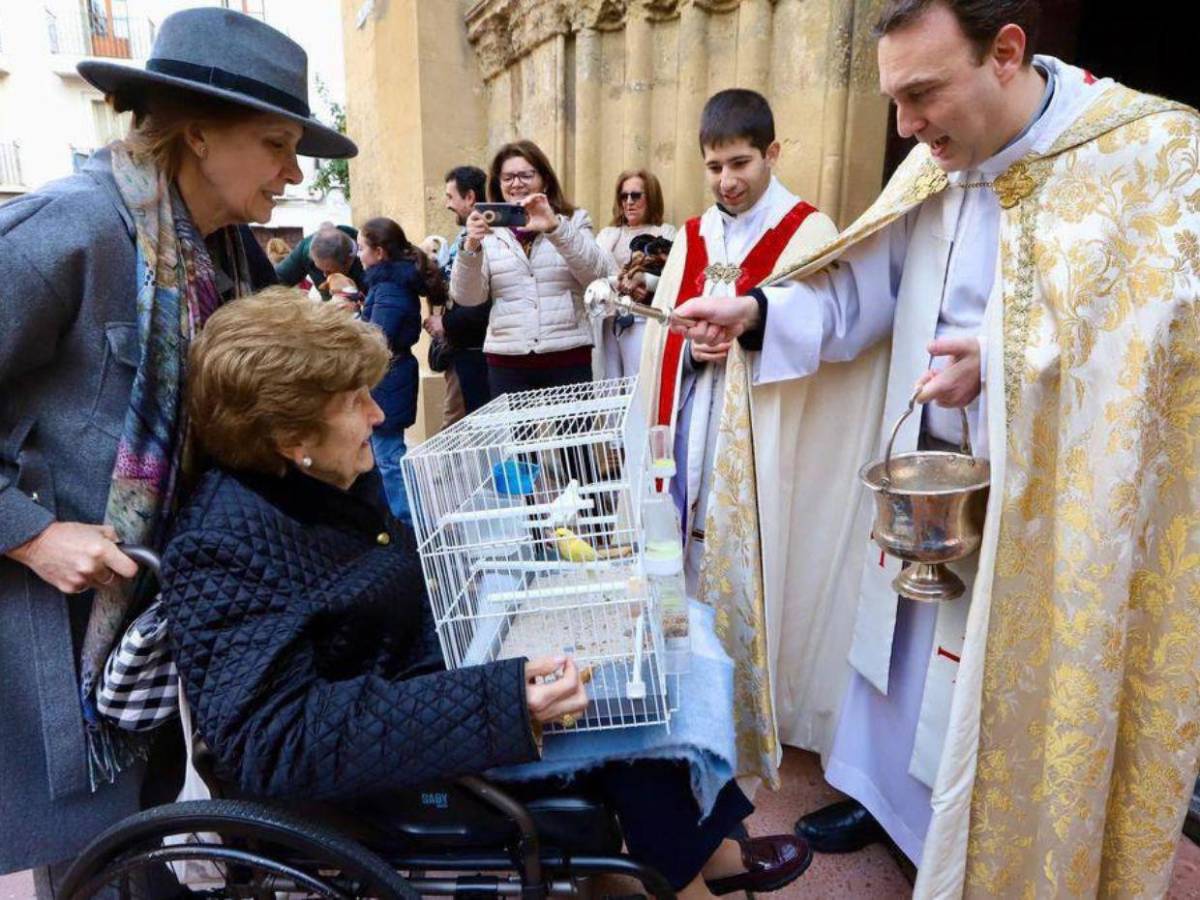 Entre patitas y bendiciones: la emotiva bendición de mascotas en San Antonio de Abad