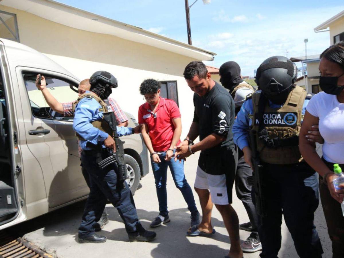 Capturan a cinco integrantes de la MS-13 vinculados al lavado de más de 70 millones de lempiras