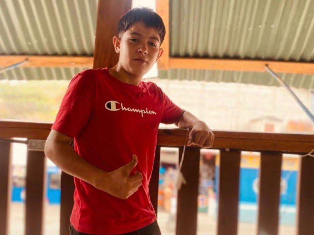 Emerson Villanueva, menor que habría muerto tras impacto de bala perdida en Lempira