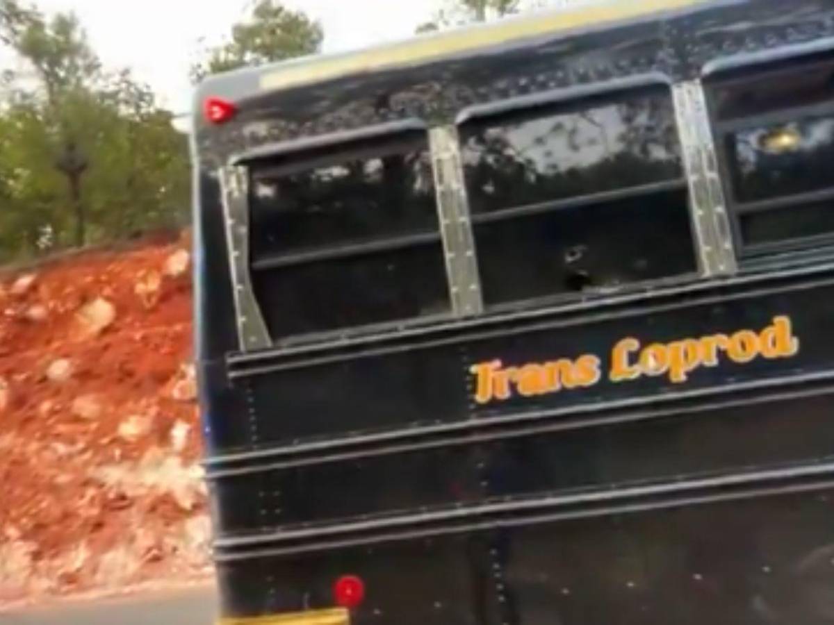 Primeras imágenes del atentado contra una pareja en un bus interurbano de Güinope