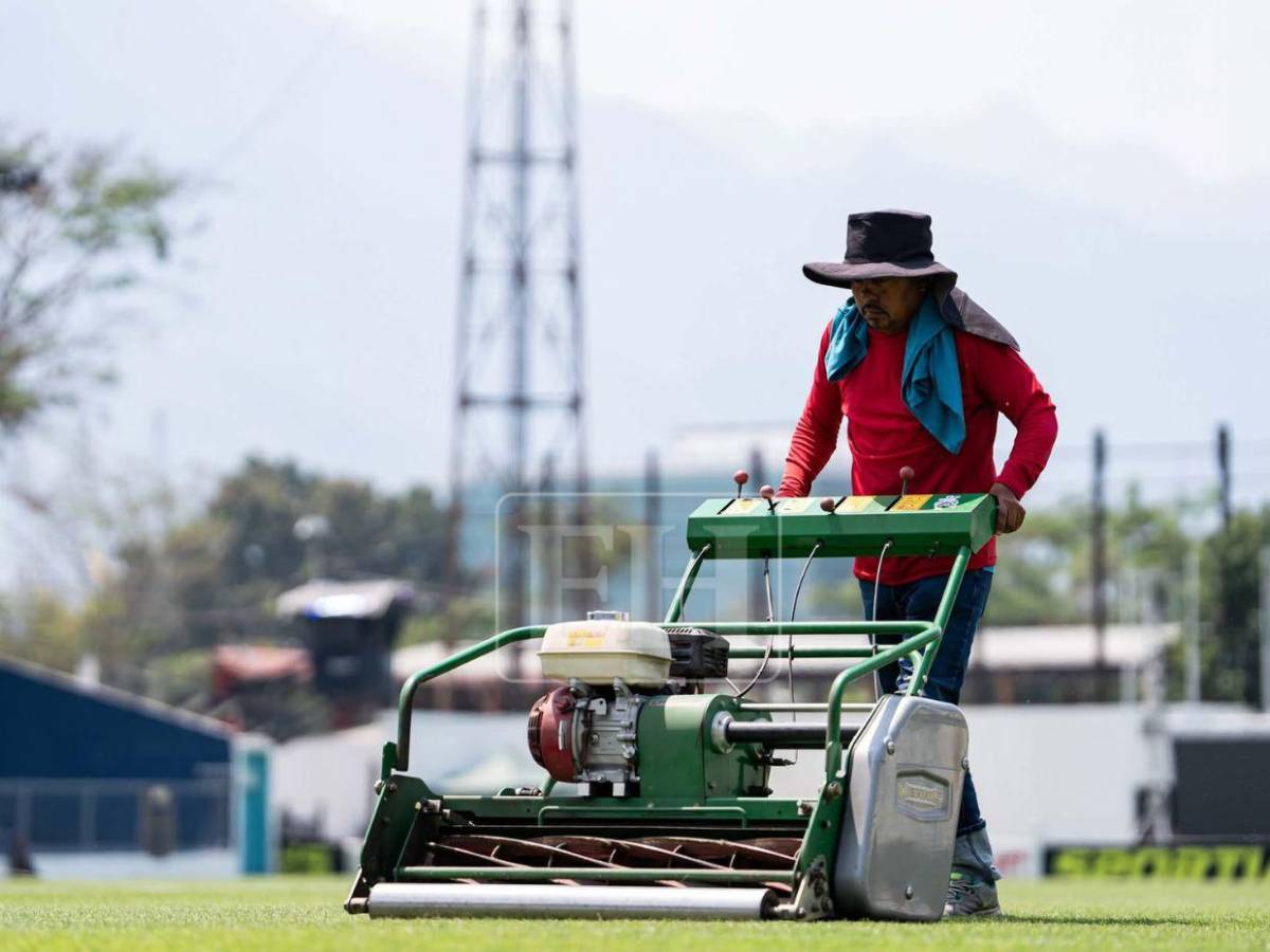 ¿Cómo quedó la grama? Pulen el estadio Morazán para la final entre Marathón y Motagua