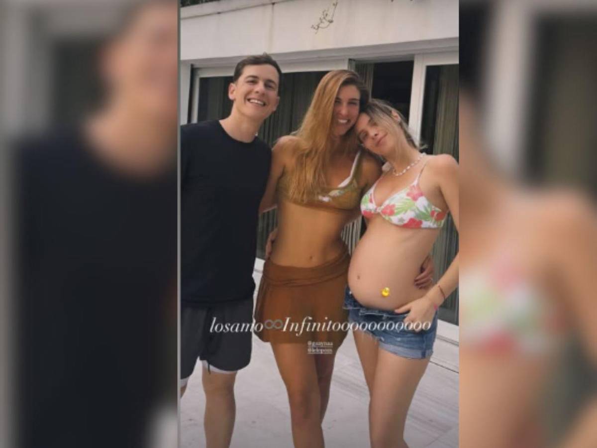 Así luce Lele Pons en su avanzado embarazo junto a  Guaynaa
