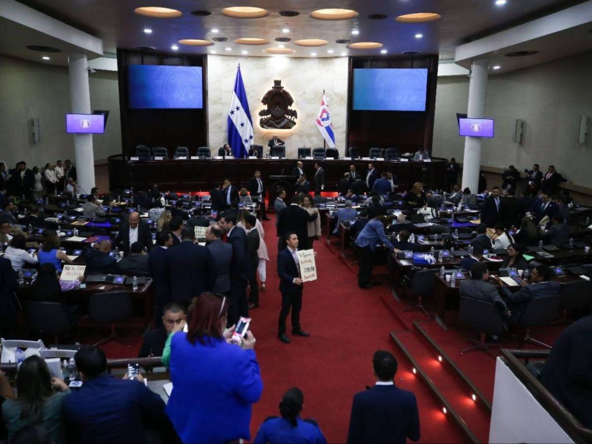 Empujones y gritos en el Congreso tras lectura de denuncia de juicio político