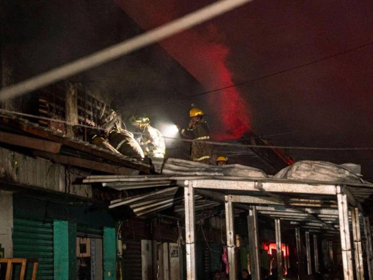 ¿Qué provocó el incendio en el mercado Medina de San Pedro Sula? Esto es lo que se sabe
