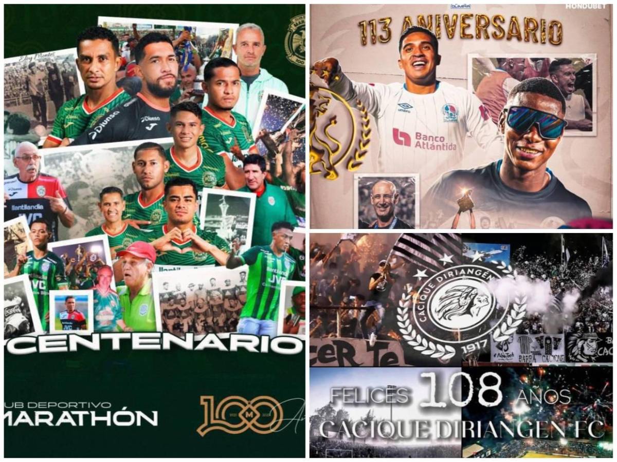 Equipos de Centroamérica que han cumplido 100 años: Marathón se suma a la lista