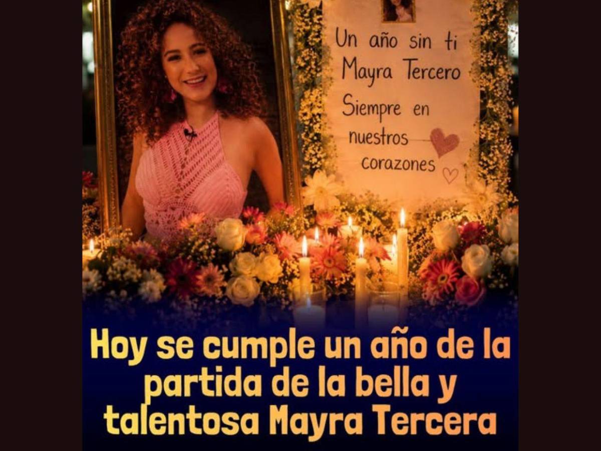 Hace un año se apagó su sonrisa: Así recuerdan a Mayra Tercero, la presentadora que dejó huella en la TV hondureña