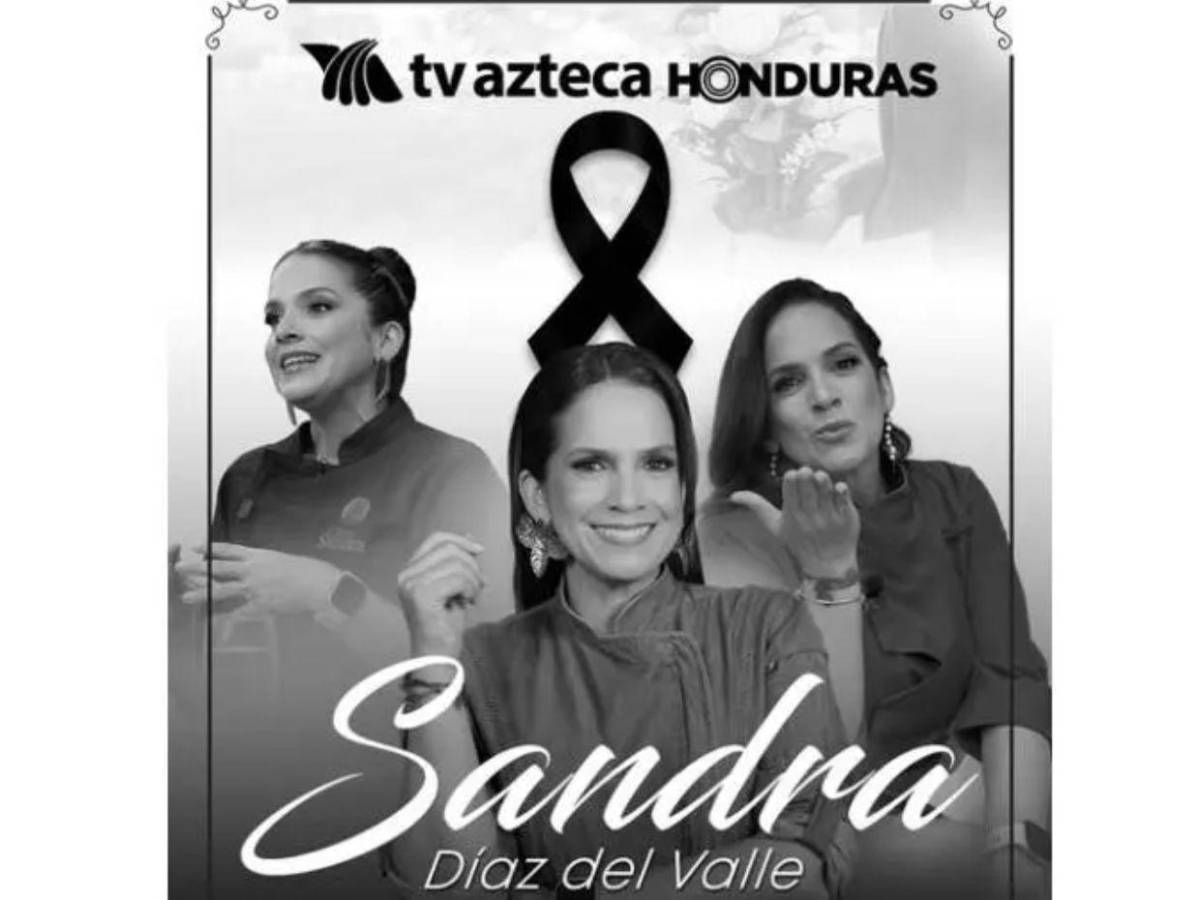 Dolor en la TV hondureña: así despiden a la chef Sandra Díaz