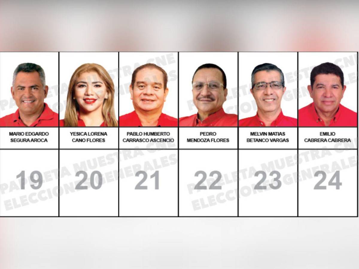 Diputados que buscan reelección y nuevos aspirantes integran la papeleta del Partido Liberal