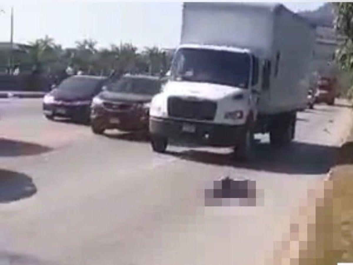 Venezolano muere atropellado por un camión en San Pedro Sula