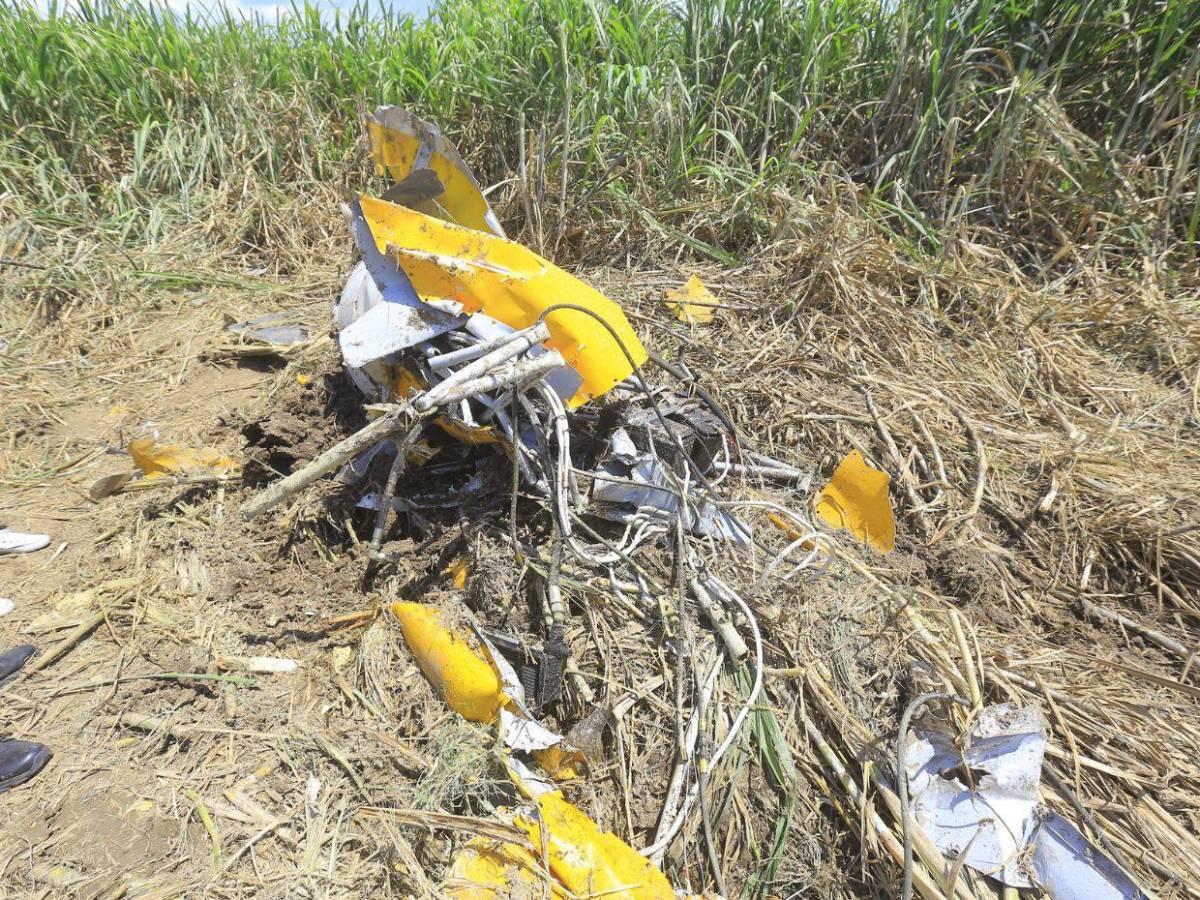 Desde la escena del accidente en La Lima, Cortés: piloto no sobrevivió al impacto