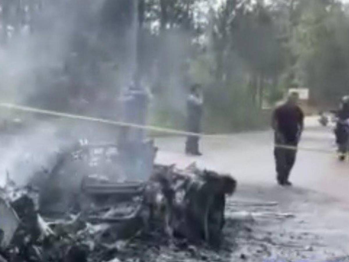 Muere carbonizado motociclista tras brutal choque en Intibucá
