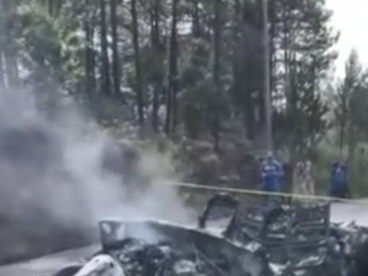 Muere carbonizado motociclista tras brutal choque en Intibucá