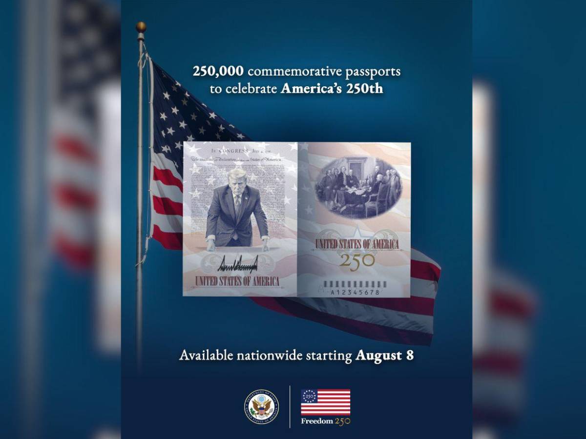 Con el rostro de Trump: así lucirá  la nueva edición del pasaporte de EE UU a partir del 8 de agosto