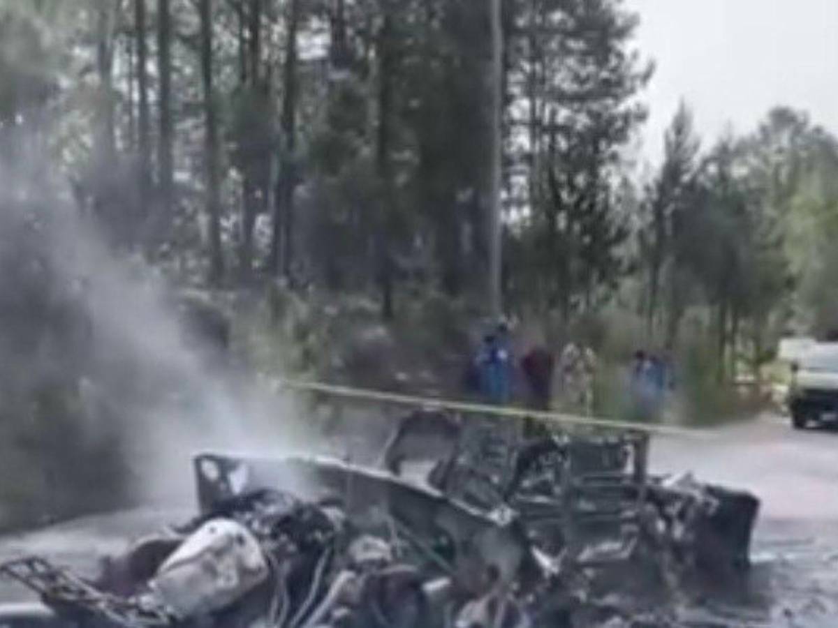 Muere carbonizado motociclista tras brutal choque en Intibucá