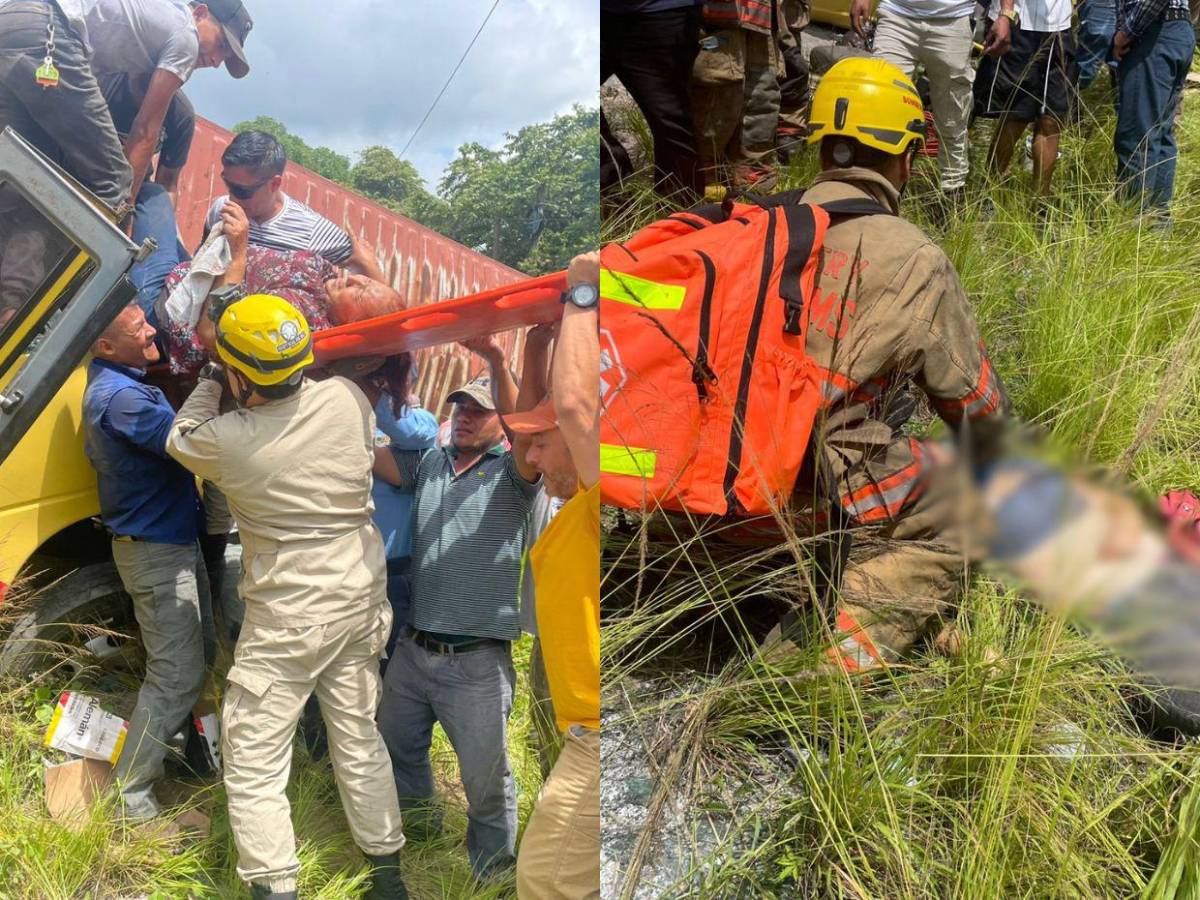 Pasajeros atrapados y rostros ensangrentados: escena tras accidente en Copán