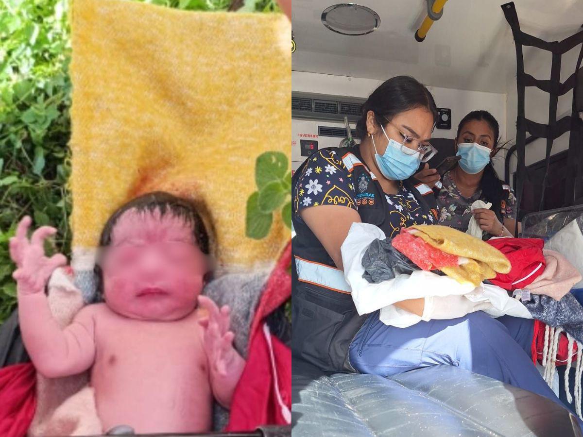 Bebé abandonado en una bolsa negra en Lepaterique: ¿Qué se sabe de su estado de salud?