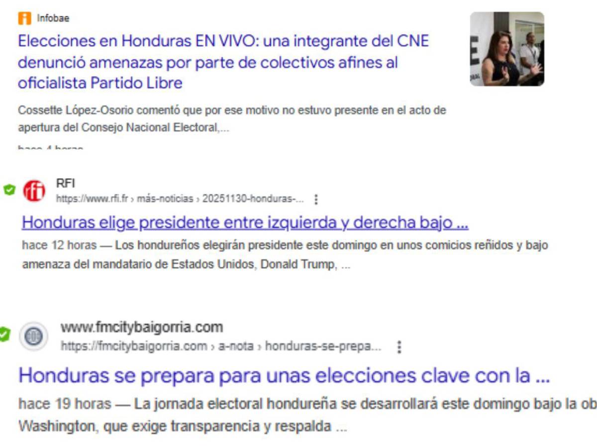 Lo que más destaca la prensa internacional sobre las elecciones Honduras 2025
