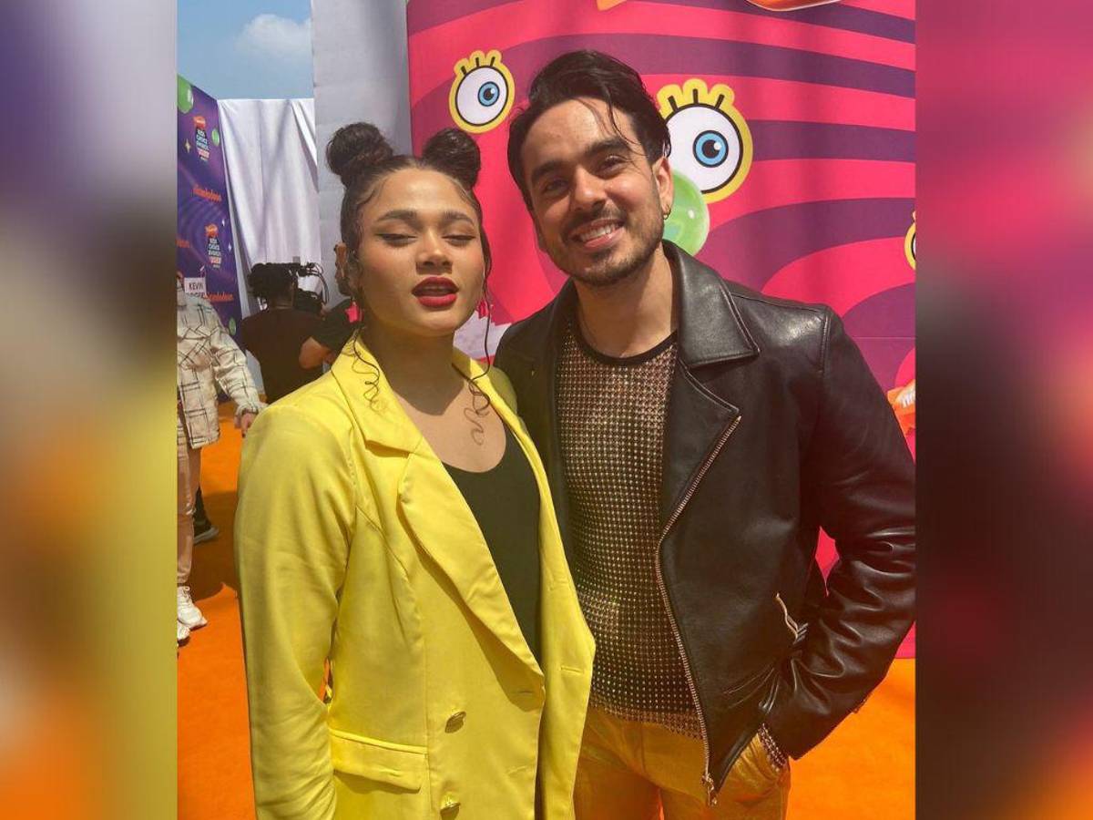 Así lucieron Cesia y Andrés en los Kids’ Choice Awards México 2022.