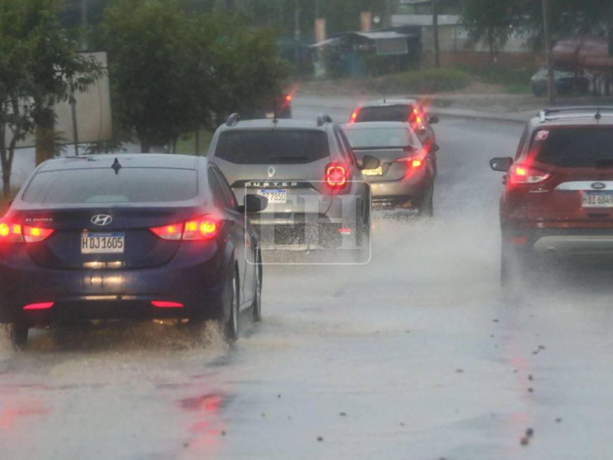 Fuertes lluvias caen sobre varias zonas de Tegucigalpa este viernes 5 de junio