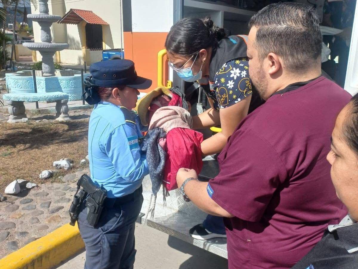 Bebé abandonado en una bolsa negra en Lepaterique: ¿Qué se sabe de su estado de salud?