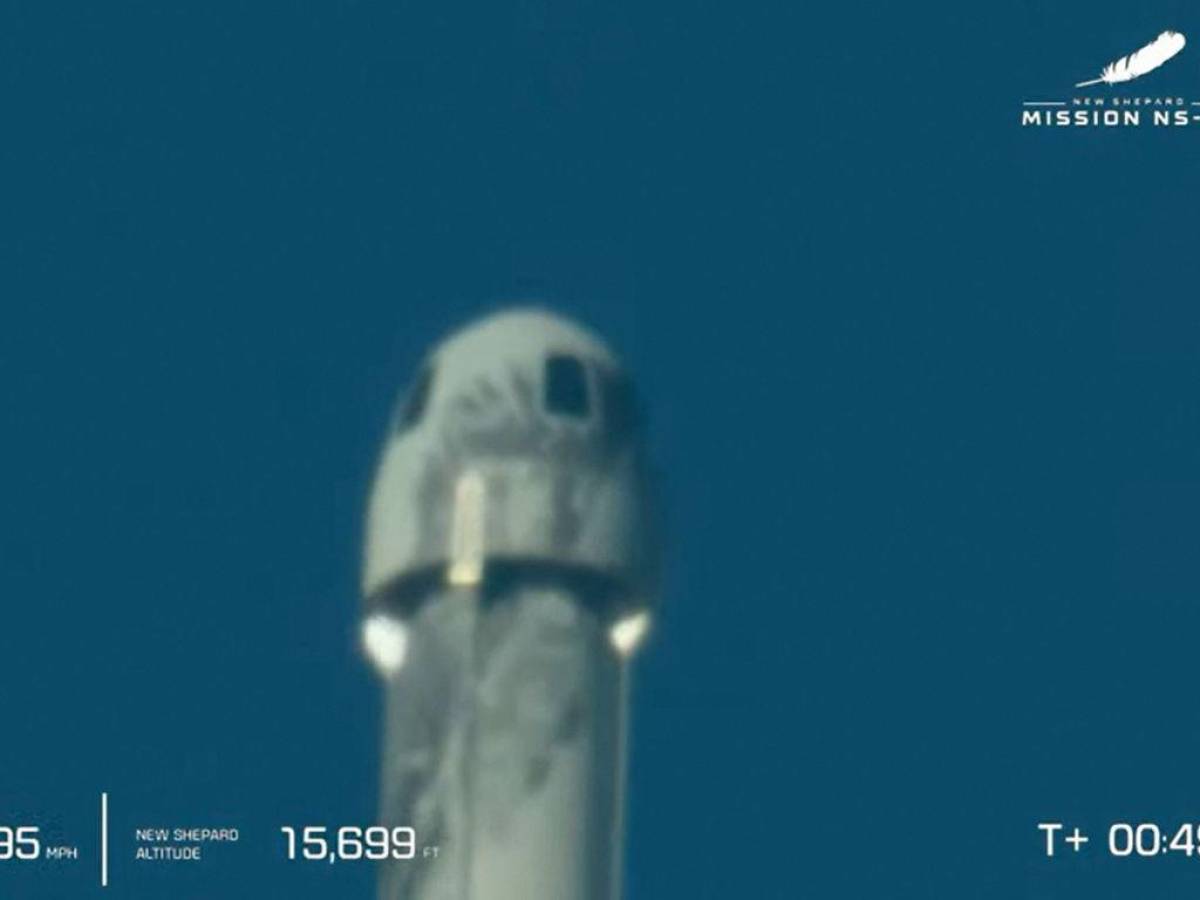Blue Origin realizó su quinto viaje al espacio