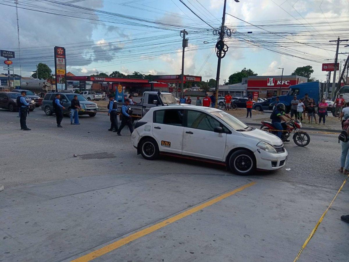 Recibió varios disparos: así quedó el carro de Grevil Castillo, taxista VIP asesinado en Choloma