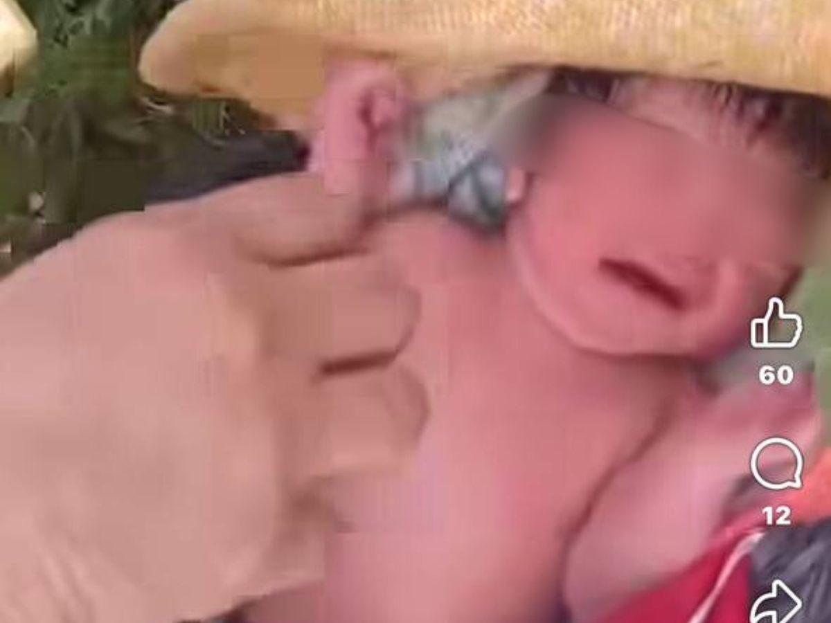 Bebé abandonado en una bolsa negra en Lepaterique: ¿Qué se sabe de su estado de salud?