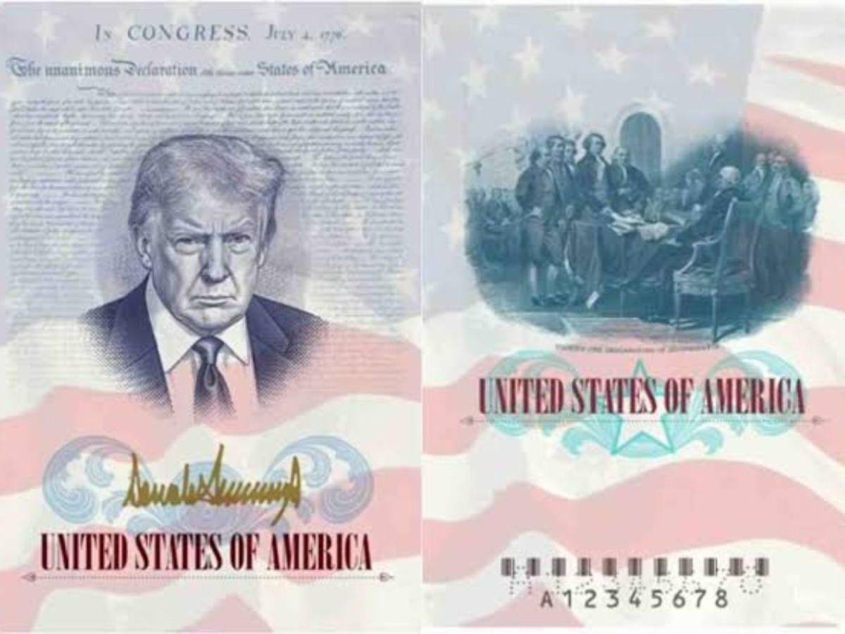 Con el rostro de Trump: así lucirá  la nueva edición del pasaporte de EE UU a partir del 8 de agosto